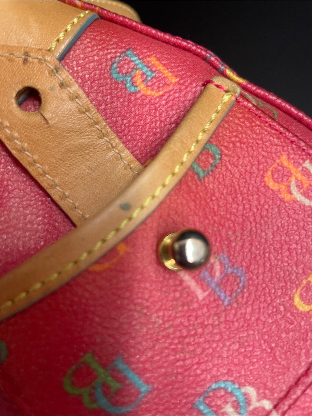 Vintage Dooney & Bourke Rainbow Baguette - Picture 12 of 17